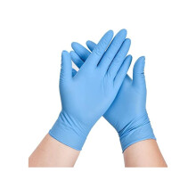 (Maat L) 100 stuks Wegwerphandschoenen van nitril, blauwe wegwerphandschoenen, keukenhandschoenen, machinehandschoenen, latexvrij, poedervrij