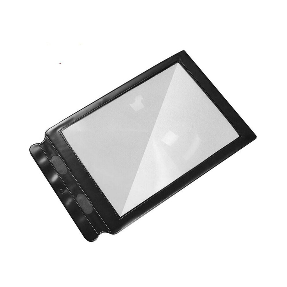 Lifeasy A4 Full Page Reading Magnifier,Large Reading Magnifying Glass 3X Rectangular Plastic Visually Impaired Magnifying Glass For Seniors Old Father Mother