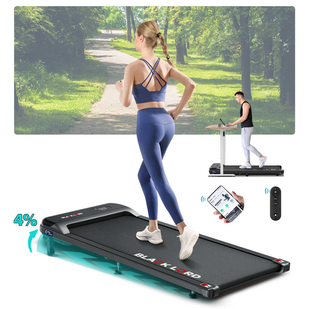 BLACK LORD Treadmill Walking Pad Gym Fitness Incline MS2 Black