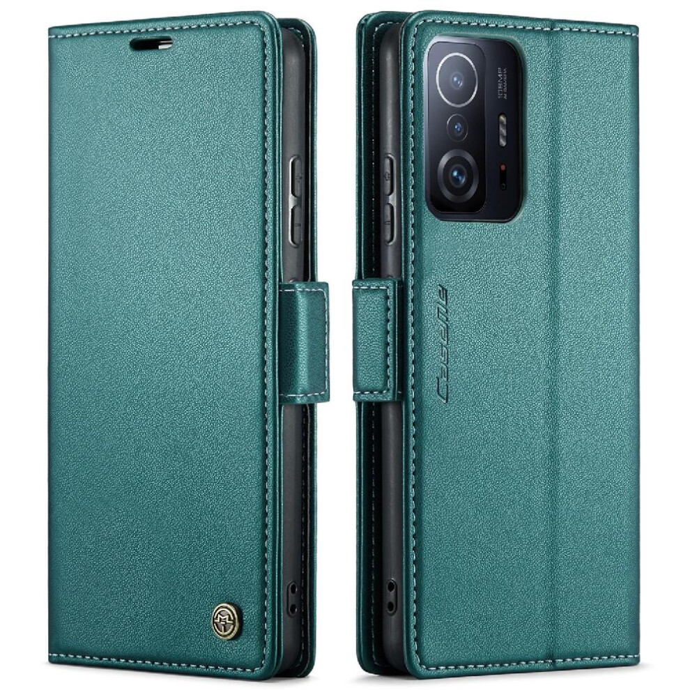 (Green) Caseme Case For Xiaomi 11T/11T Pro Kickstand Shockproof Case Card Slot Anti Fraud Wallet Case Green 764549488636