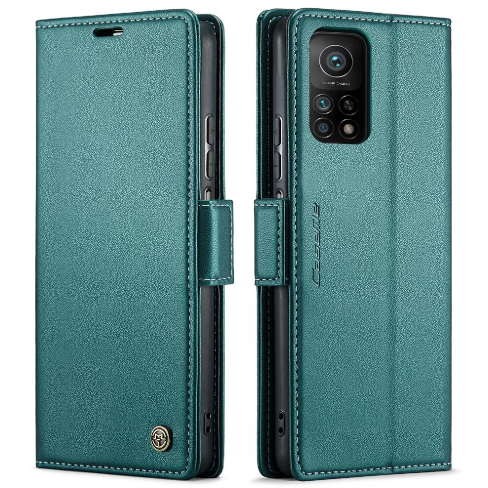 (Green) Caseme Case For Xiaomi 10T/10T Pro Shockproof Case Card Slot Kickstand Wallet Case Anti Fraud Green 764549488759