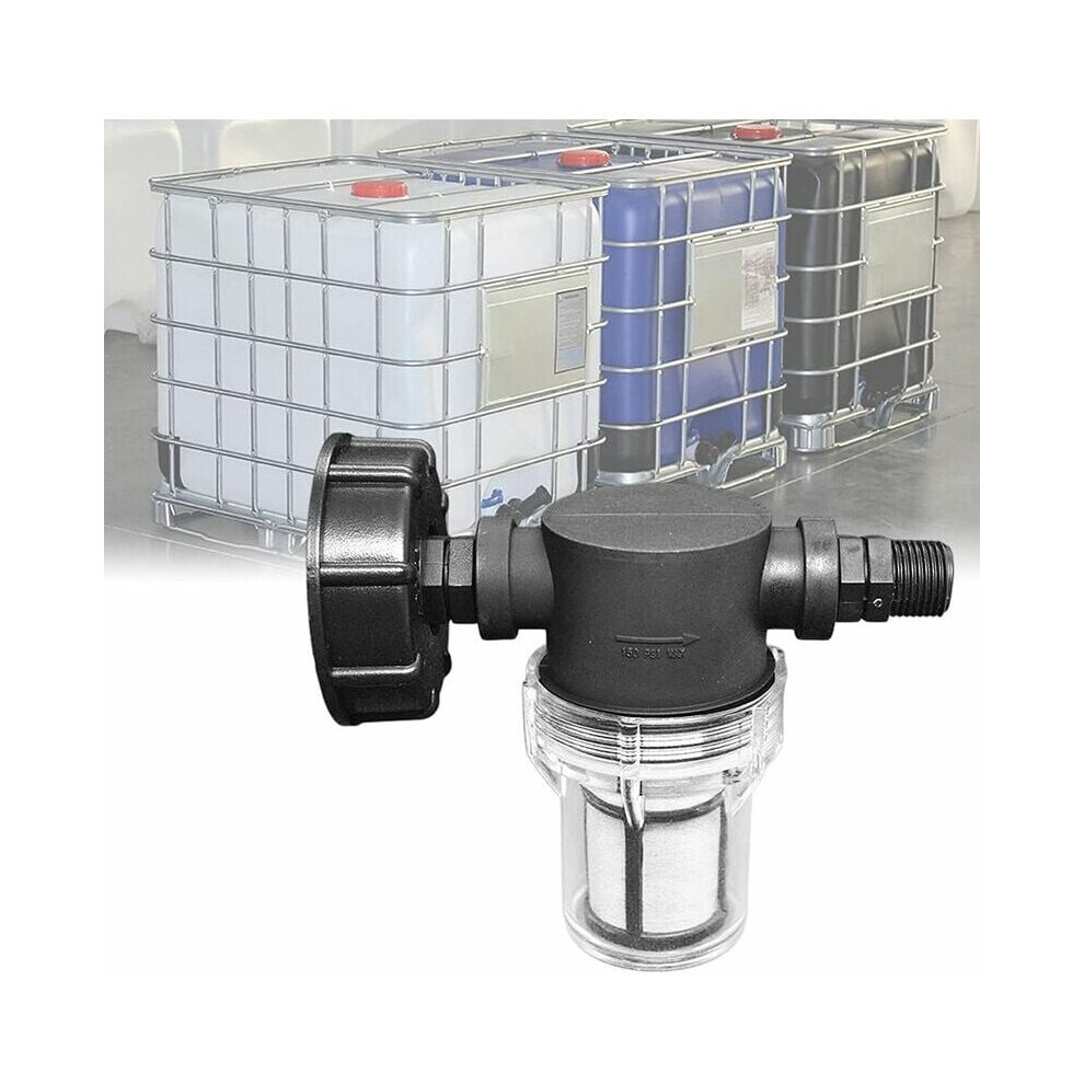 Connection For 1000 Litre Rainwater Tank (1/2'' Male Thread), Connection For Rainwater Collector With Filtration, Adapter For S60x6 Ibc Tank 9469042635822