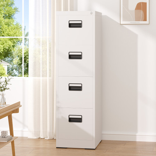Living And Home 4-Drawer Vertical File Cabinet with Interlock 1
