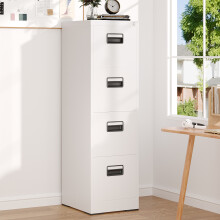 4-Drawer Vertical File Cabinet with Interlock