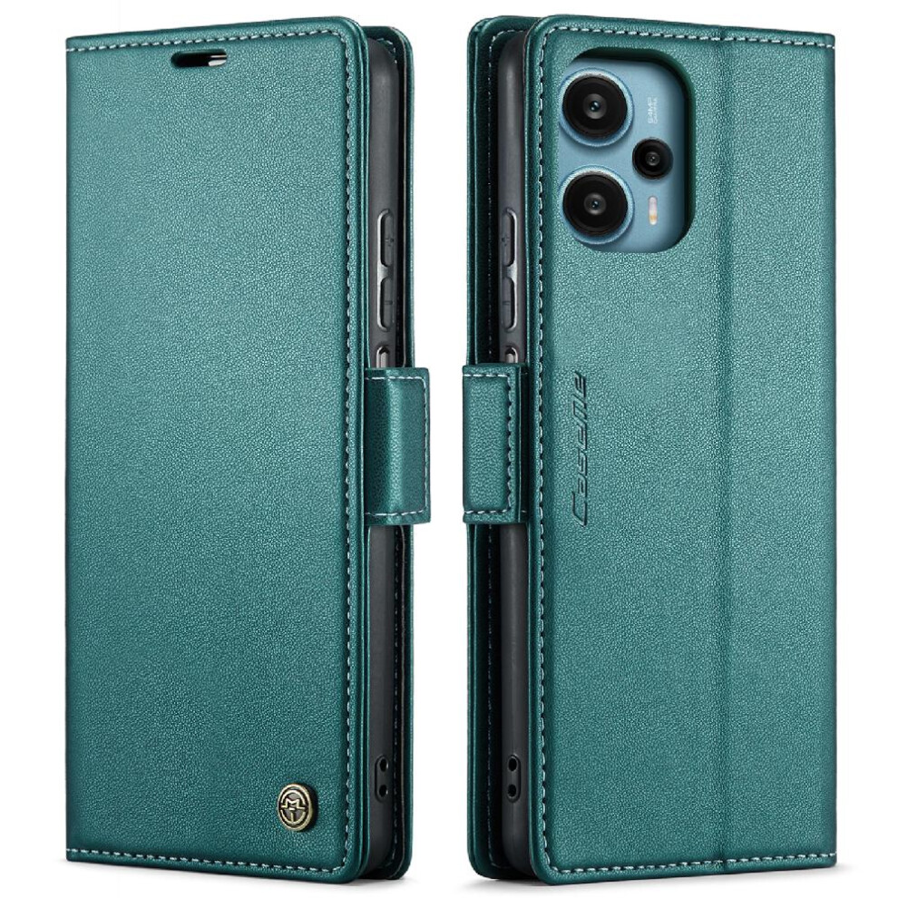 (Green) Caseme Case For Xiaomi Poco F5 5G Wallet Case Kickstand Anti Fraud Card Slot Shockproof Case Green 764549490738