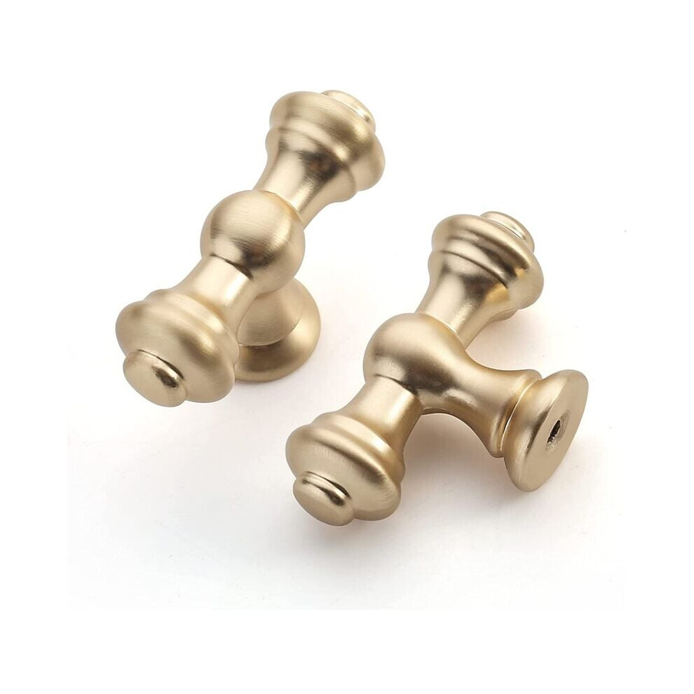 6 Pieces Brushed Brass Kitchen Cabinet Knobs Handles Modern Furniture Knob For Dresser Drawer With Screws 9469042642899