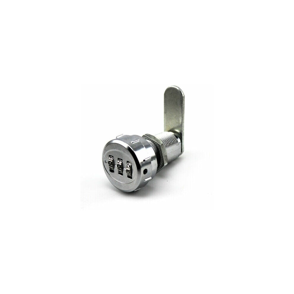 (1-20Mm Wooden Cabinets) Coded Combination Lock For Cabinet Drawer Mechanical Lock No. 3 Digit Combination Zinc Alloy, For Cabinet Drawer Mailboxes 9469042644916