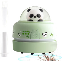 (Green) Cute Vacuum For Desk, Cartoon Desktop Duster, Energy Saving, Battery Operated Crumb Vacuum For Car, Piano, Computer Keyboard, Home, School