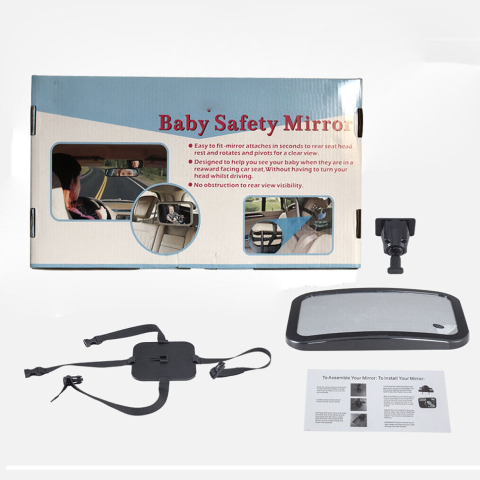 1Pcs Baby Car Mirror - Shatterproof For Backseat - Safe Driving By Monitoring Your Child In The Baby Car Seat - Essential For New Parents Lifeasy