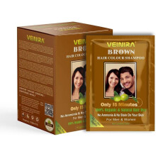 VEINIRA Herbal Quick Hair Colour Shampoo Sachet Brown