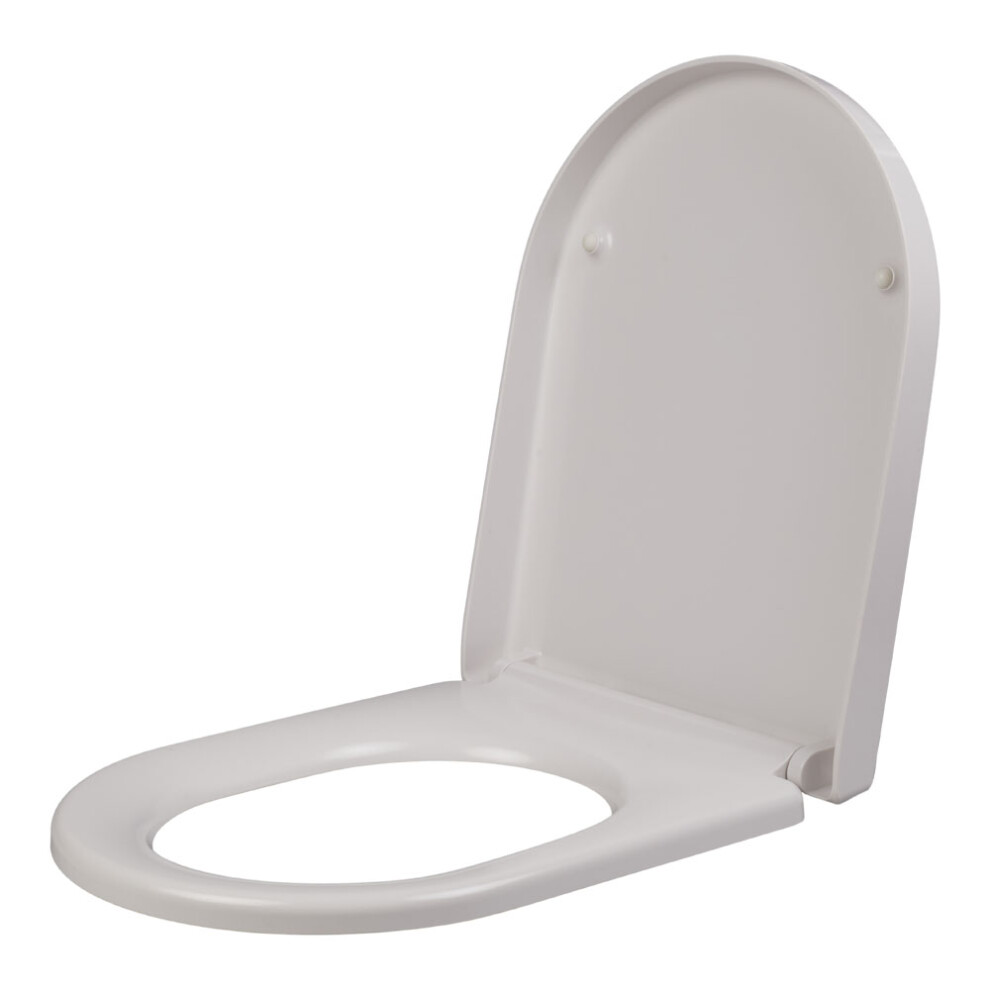 Soft Close D-Shape Toilet Seat