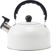 (White) Stainless Steel 3 Liters Induction Whistling Kettle Tea Kettle