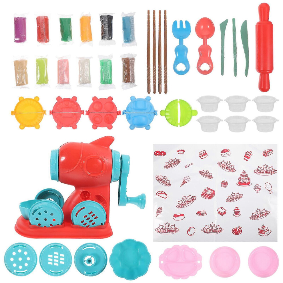 Kricely (As Show, One Size) 1 Set Of Dough Tools For Kids Diy Clay Tools Funny Clay Molds Dough Tools Noodle Maker Toy