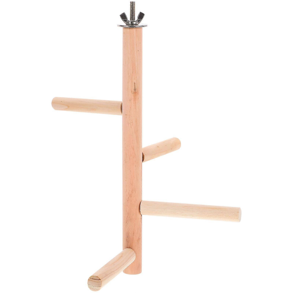 Kricely (As Show, One Size) Bird Cage Perch Stand Platform Parrot Climbing Platform Bird Rest Stand Perch
