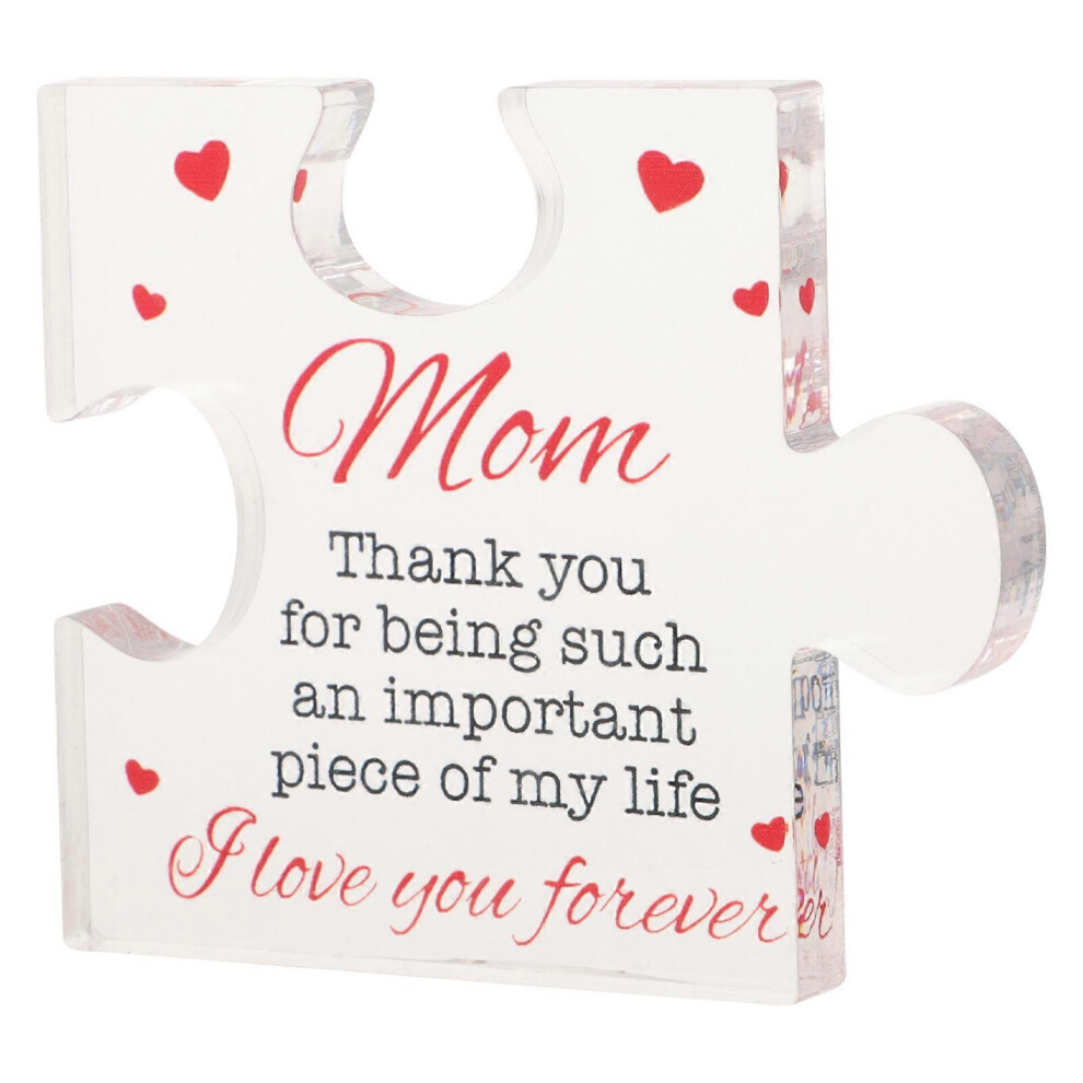 Kricely (As Show, One Size) Thank You Gift Appreciation Father Gift Desktop Clear Acrylic Puzzle Craft Desktop Ornament