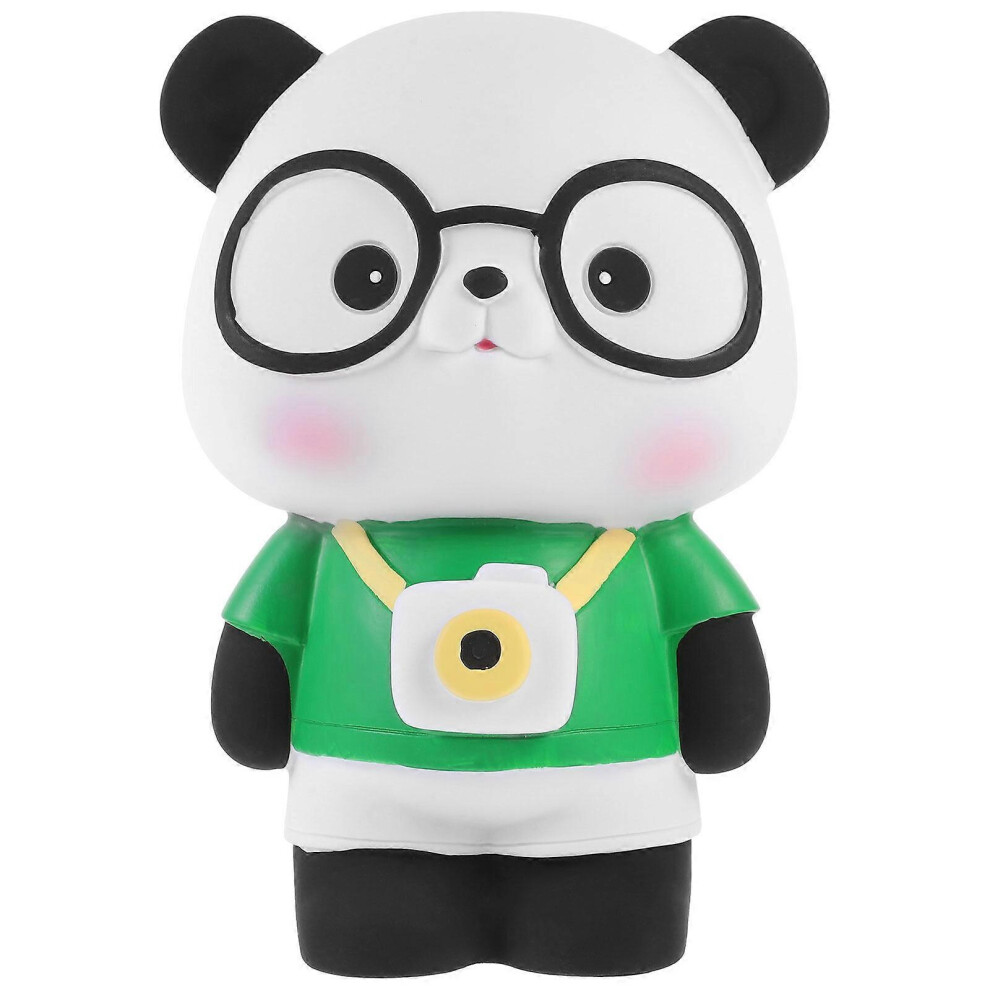 Kricely Yellow (, One Size) Cute Piggy Bank Cute Panda Piggy Bank Desktop Money Pot Lovely Panda Shaped Coin Box