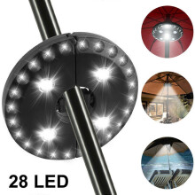 (black, One size) 2025 New Umbrella Light 24/28LED 3Modes Cordless Lights for Patio Umbrellas Camping Outdoor
