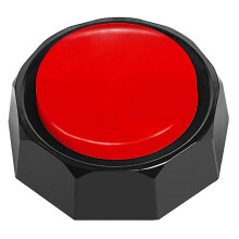 (Red, One size) Dog Buttons for Communication, Voice Recordable Buttons, Training Dogs Talking Recording Button, Funny Gift for Pet Cats Starter