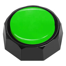 (Green, One size) Dog Buttons for Communication, Voice Recordable Buttons, Training Dogs Talking Recording Button, Funny Gift for Pet Cats Starter