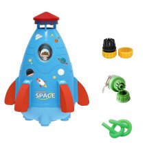 (Blue, One size) Summer Toy Outdoor Yard Rocket Sprinkler,Water Sprayer Toys for Kids 3 Years and Up