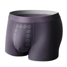 (2XL, Purple) Eft Underwear - Eft Energy Field Therapy Mens Underwear, Magnetic Therapy Energetic Man Ice Silk Boxer Briefs