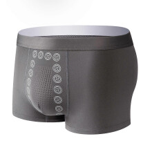 (3XL, Dark gray) Eft Underwear - Eft Energy Field Therapy Mens Underwear, Magnetic Therapy Energetic Man Ice Silk Boxer Briefs
