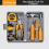 Living And Home (Yellow) 24pcs Household DIY Tool Kit 1