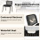 Casart 5PCS Stackable Reception Chairs Upholstered Conference Office Chair 4