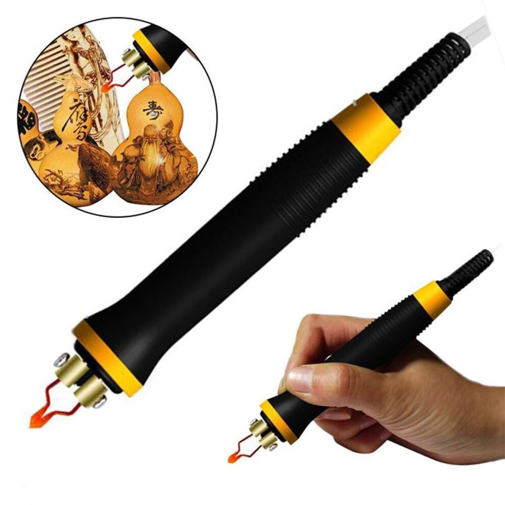 220-240v 50w Gourd Pyrography Wood Burning Pen Crafts Iron Soldering Tool
