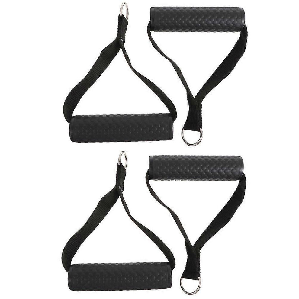 Kricely (As Show, One Size) 4Pcs Fitness Handle Durable Tension Rope Handle Heavy Duty Pull Handle