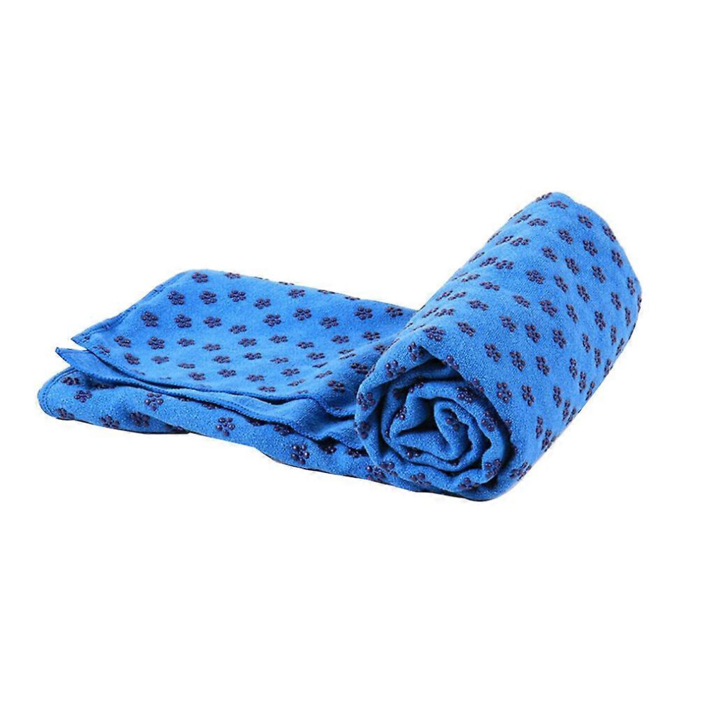 Kricely Blue (As Show, One Size) Microfiber Yoga Mat Towel Travel Sports Towel For Camping Gym Beach Bath Yoga Fitness