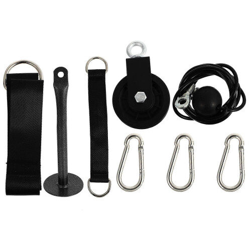 (As show, One size) 1 Set of Tricep Trainer Exerciser Tricep Rope Pull Down Rope Cable Machine 1