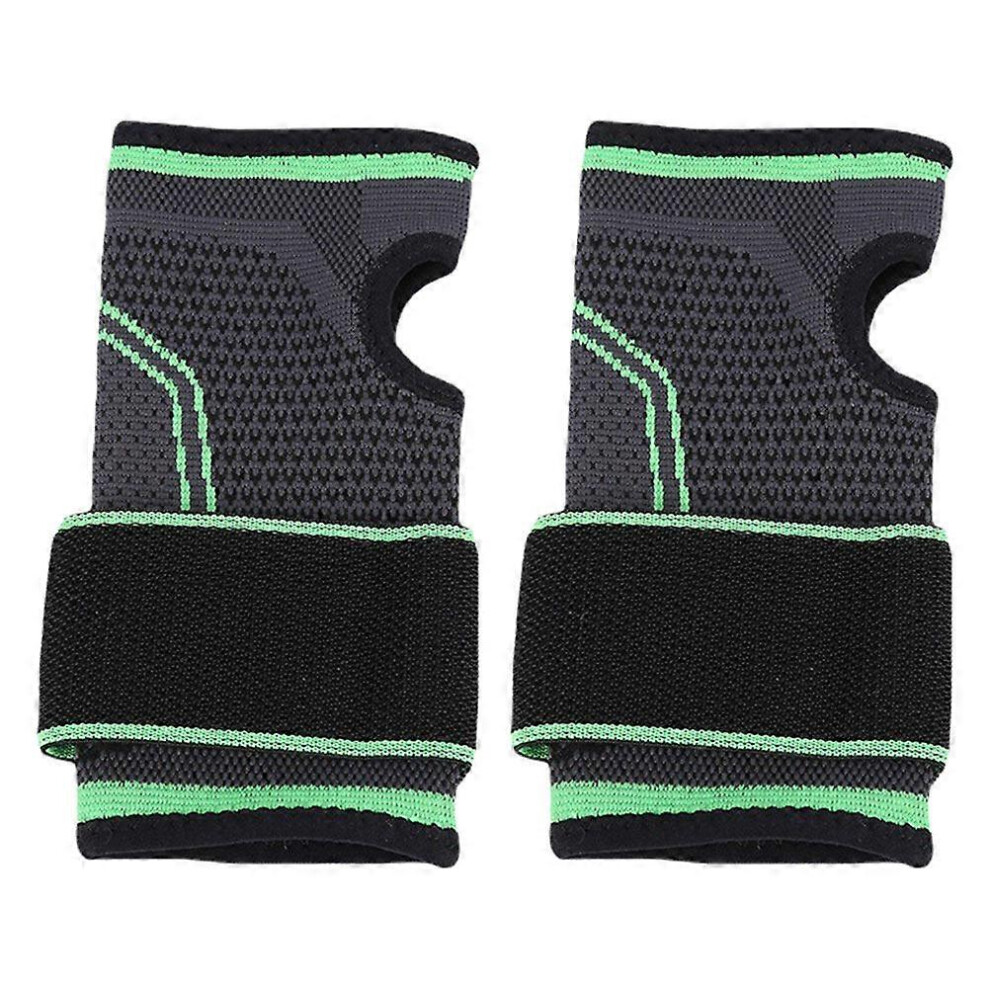 Kricely (As Show, One Size) 2Pcs Unisex Sports Wrist Band Breathable Sports Wrist Wrap Wrist Support Brace