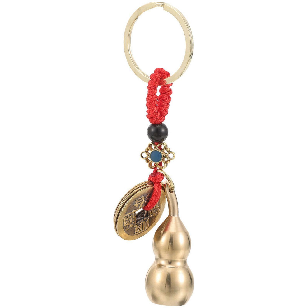 Kricely (As Show, One Size) Metal Gourd Keychain Cool Car Key Chain Pendant Creative Key Ring Pendant