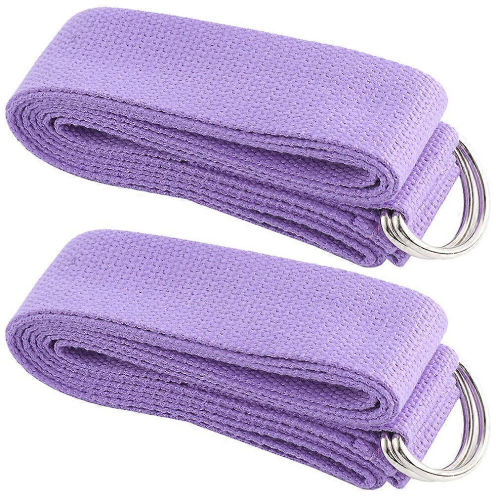 Kricely Light/Purple (As Show, One Size) 2Pcs Yoga Pulling Resistance Band Pull Up Assist Stretching Band Exercise Loop Fitness Yoga Elastic Bands For Slimmin