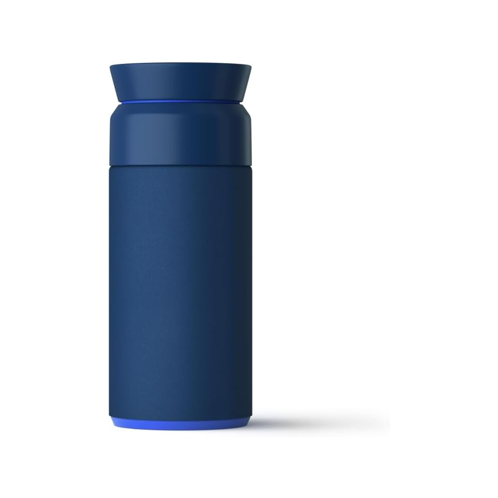 (Ocean Blue) Recycled Stainless Steel Brew Flask - Eco-Friendly & Reusable Bottle - Ocean Blue - 350ml