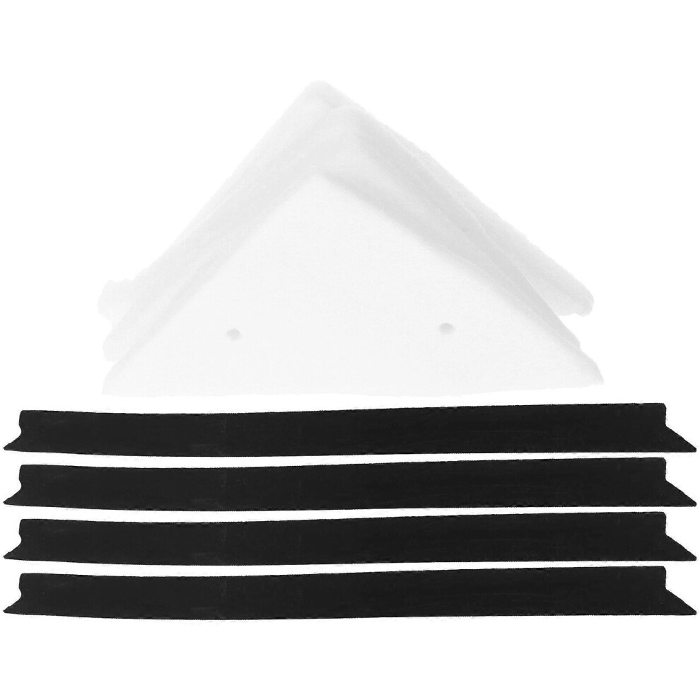 Kricely (As Show, One Size) 1 Set Window Cleaning Wiper Glass Cleaner Squeegee Rubber Blade Squeegee With Sponge Cloth