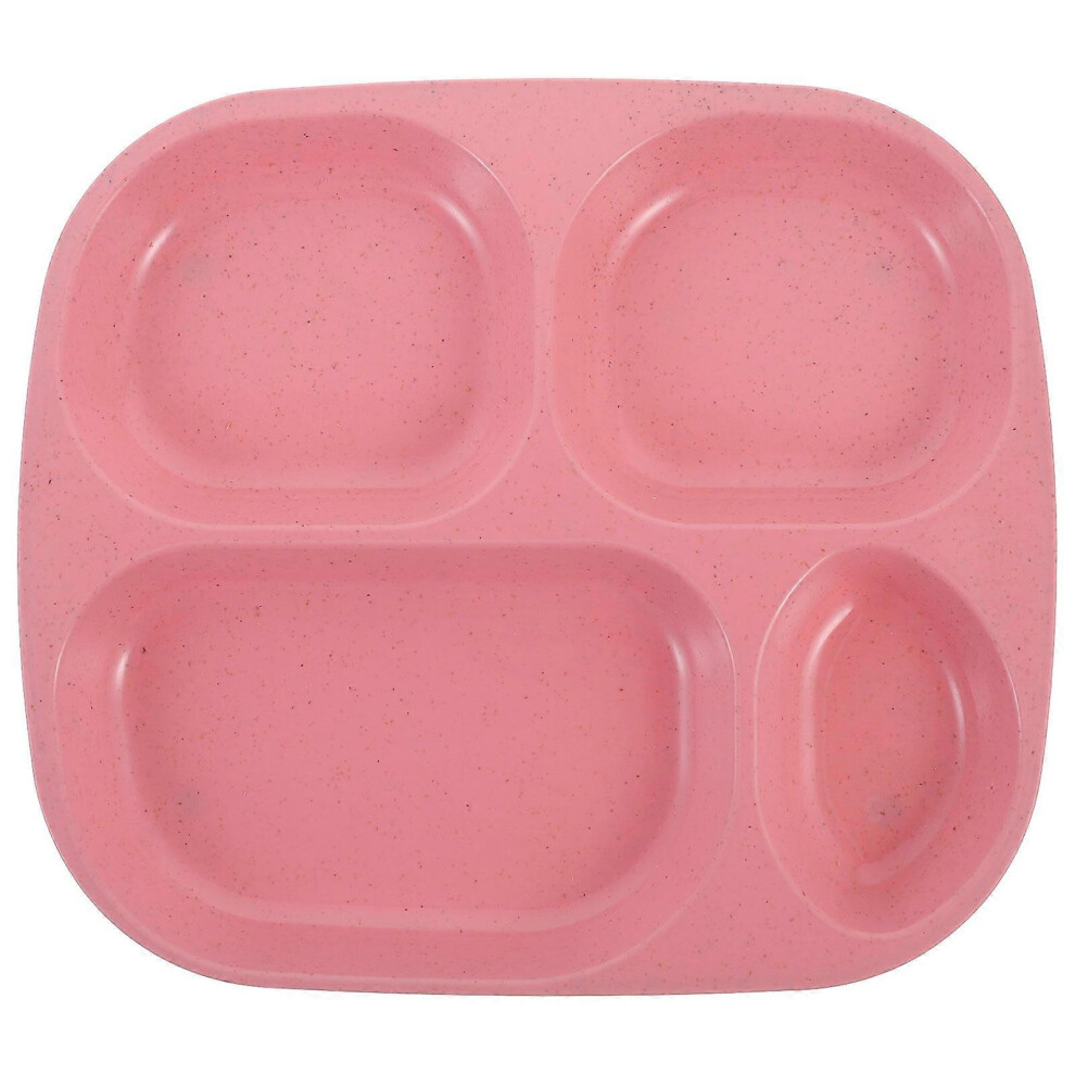 Kricely (As Show, One Size) Unbreakable Divided Plate Dinner Plate Food Serving Plate Compartment Dish