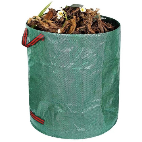 Reißfeste Gartensäcke - 120L PP-Gartenmüllsäcke Gartenabfallsack mit Griff