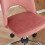 Velvet Cushioned Computer Desk Office Chair 2