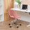 Velvet Cushioned Computer Desk Office Chair 6