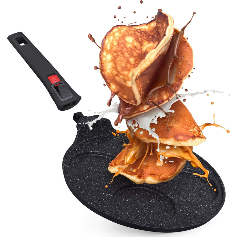 (4 - Smart) Non-stick pancake pan - Multi-hole mini pancake maker