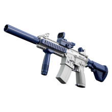 (Blue, One size) Electric Water Guns M4, Automatic Squirt Guns for Kids Ages 8-12, Powerful Water Guns up to 32FT, Water Summer Toy for Outdoor Pool Water Fighting, Bl