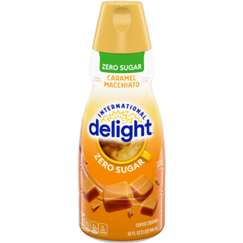 Coffee Mate International Delight Caramel Macchiato Zero Sugar Creamer (32oz)