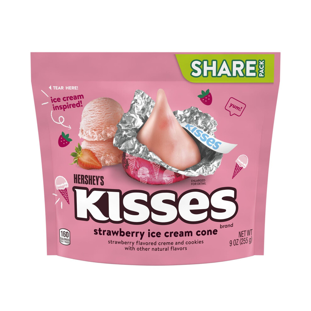 Hershey's Kisses Strawberry Ice Cone Share Size 255G Cream