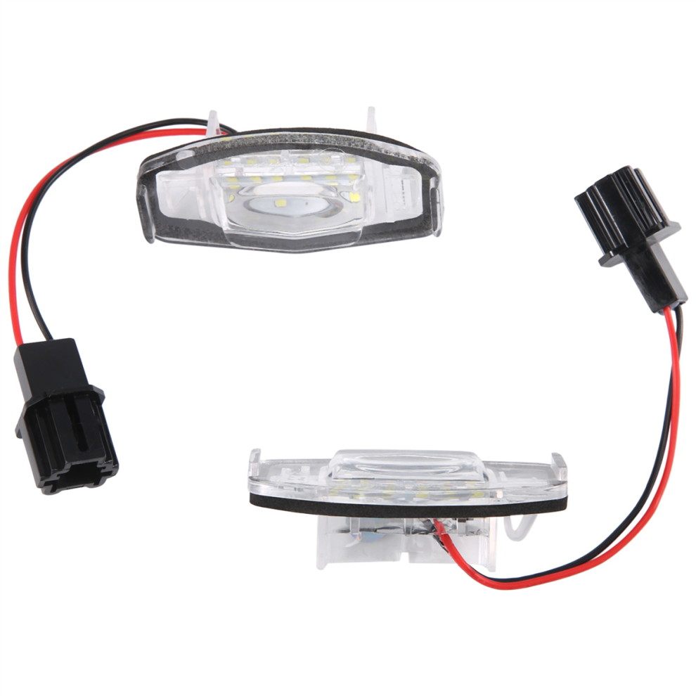 2Pcs Car Led License Plate For Honda Civic Honda Accord Light/Black 4853896881439