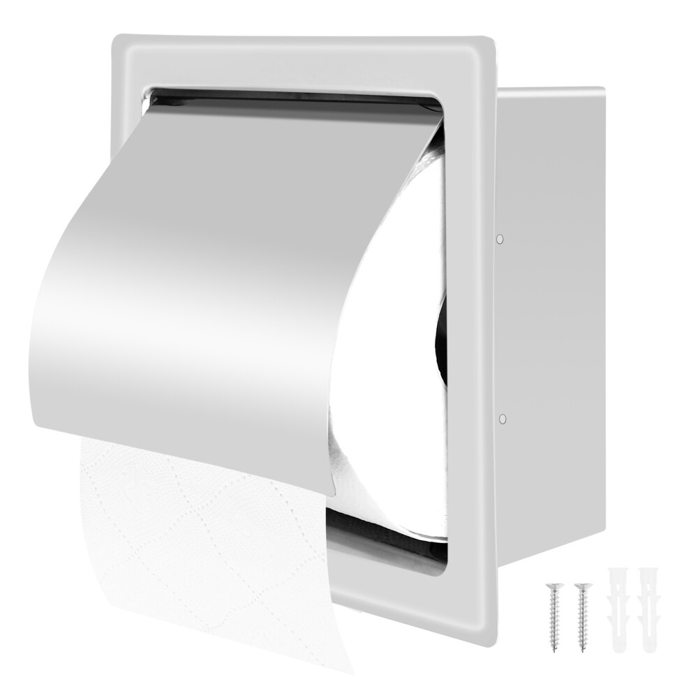Stainless Steel Recessed Toilet Paper Modern Toilet Paper Holder-image-OPC-PG76672-NEW