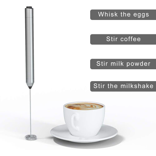 Mini mixer elettrico per schiuma di latte, portatile, a batteria 2