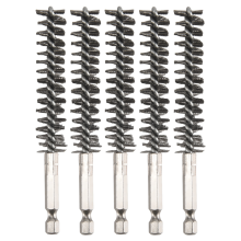 Brosse d'alésage pour le nettoyage des perceuses électriques Brosse métallique avec manche à tige hexagonale