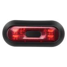 Feu stop arrière de vélo à LED pour casque de moto rouge pour la conduite de nuit